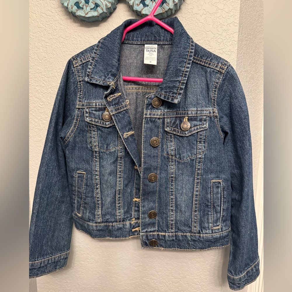 Carter's Blue Denim Jean Jacket for Kids 5T